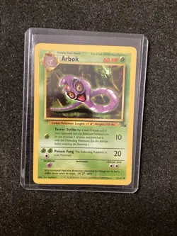 Pokemon TCG Arbok Card 31/62 Uncommon, Unlimited, Fossil, NM/MT Condition - Image 1