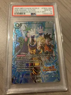 Dragon Ball Super Card Son Gohan:Future FB02-089 SR Alt Art Dokkan Battle PSA 10 - Image 1