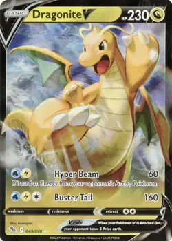 Dragonite V - 049/078 - Pokemon GO Holofoil- PTCG NM - Image 1