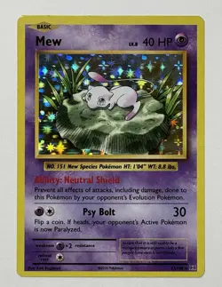Pokemon TCG Mew Evolutions 53/108 Reverse Holo Holo Rare VLP - Image 1