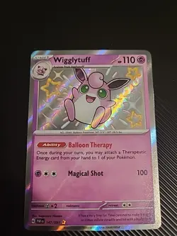 Wigglytuff 147/091 - Paldean Fates Shiny Holo Rare Pokemon TCG S&V NM - Image 1