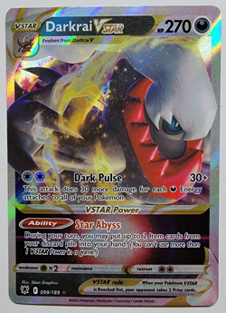 Darkrai VSTAR 099/189 Holo Rare Astral Radiance Near Mint Pokemon TCG - Image 1