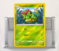 Pokemon TCG Sun & Moon Base Set Caterpie 1/149 Common Reverse Holo - Image 1