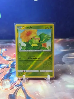 Caterpie 1/147 Common Burning Shadows Pokemon TCG Reverse Holo - Image 1
