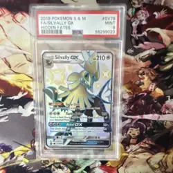 Pokemon TCG 2019 Silvally GX SV79/SV94 Hidden Fates Shiny Vault Holo Rare PSA 9 - Image 1