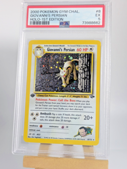2000 POKEMON GYM CHALLENGE #6 GIOVANNI'S PERSIAN 1ST EDITION HOLO - PSA 5 - Image 3