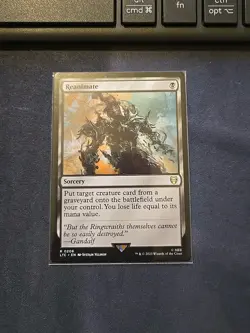 Reanimate 0206 Non Foil Rare LOTR Commander MTG Near Mint - Image 1