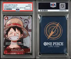 2023 ONE PIECE PREMIUM BANDAI COLLECTION 25TH EDITION MONKEY D. LUFFY PSA 10 - Image 3