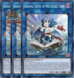 Yugioh! 3x Rahamu, Envoy of the Sacred Tome BLZD-EN051 Common 1st Ed NM - Image 1
