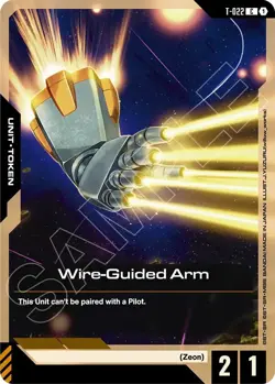 Wire-Guided Arm Common Phantom Aria T-022 Gundam Card Game NM - Image 1