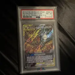 Pokemon Moltres Zapdos Articuno GX SM210 Promo PSA 8 2019 English Card - Image 1