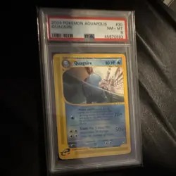 Pokemon Aquapolis Quagsire Rare PSA 8 030/147 English 2003 Card - Image 1