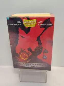 DRAGON SHEILD Art Card Sleeves Halloween Dragon, 100 Count New Sealed - Image 1