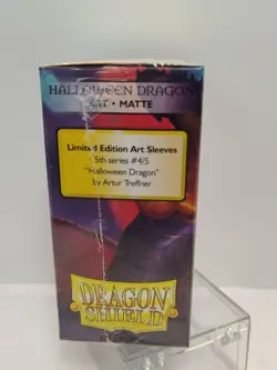 DRAGON SHEILD Art Card Sleeves Halloween Dragon, 100 Count New Sealed - Image 4