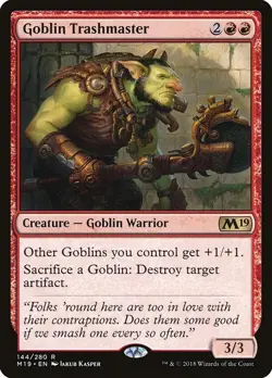 Goblin Trashmaster 1x FOIL M19 MTG Core Set 2019 Rare MINT red - Image 1