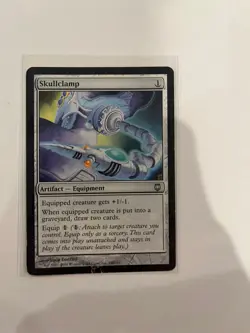 MTG Magic the Gathering Skullclamp (140/165) Darksteel HP - Image 1