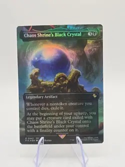 Chaos Shrine's Black Crystal (Borderless) Commander: Final Fantasy Foil - Image 1