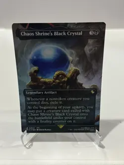 Chaos Shrine's Black Crystal (Borderless) Commander: Final Fantasy Foil - Image 1