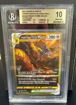 Pokemon Card -Origin Forme Dialga VSTAR - GG68 BGS 10 Pristine - Crown Zenith - - Image 1