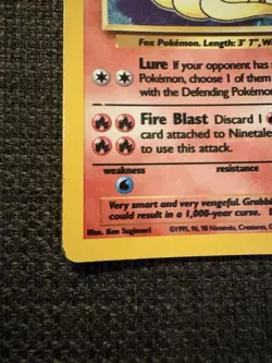 Ninetales 12/102 Holo Holo Rare Base Set Unlimited Pokemon - Image 4