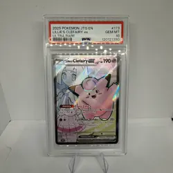 Pokemon Lillie's Clefairy EX 173/159 Ultra Rare Full Art Journey Together PSA 10 - Image 1