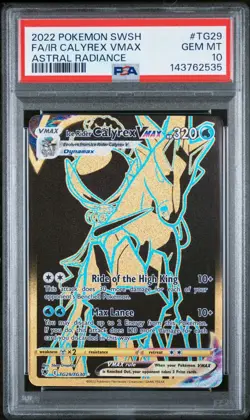 PSA 10 GEM MINT Shadow Rider Calyrex VMAX Astral Radiance TG30/TG30 Pokemon - Image 1