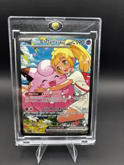 2026 Pokemon Ascended Lillie's Clefairy ex Full Art SIR Holo 280/217 SV 151 - Image 1
