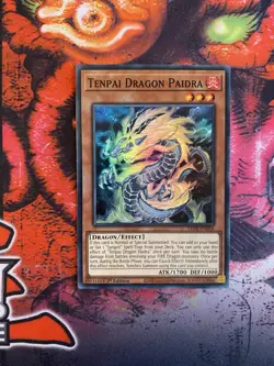 Yu-Gi-Oh Tenpai Dragon Paidra LEDE-EN016 Super Rare 1st Edition - Image 1