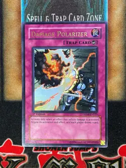 Yugioh Damage Polarizer DP04-EN029 Ultra Rare 1st Ed LP - Image 1