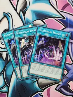 YUGIOH X3 BPRO-EN068 Nightmare Hands Super Rare 1st Edition Playset - Image 1