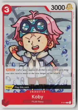 Koby (Reprint) P-014 One Piece Premium Booster -The Best- Promo Near Mint - Image 1
