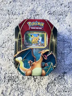 Pokemon Trading Card Game Mixed Card Lot Charizard Blastoise Venusaur Tin - Image 1