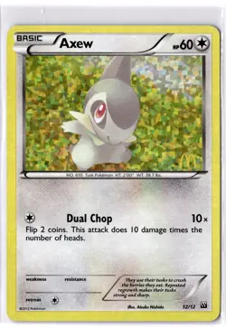 Pokemon Card - Axew McDonald's Promo 2012 12/12 Holo - Image 1