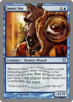 Smart Ass Unhinged Magic The Gathering MTG Card - Image 1