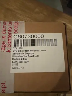 Sealed Modern Horizons (MH1) Inner Box – 108 Booster Packs – Factory Sealed - Image 1