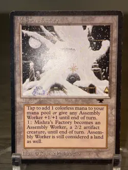 Magic The Gathering MTG Mishra's Factory Winter Card Antiquities LP - Image 2
