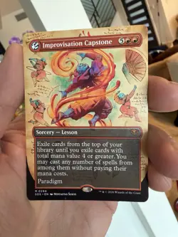 Improvisation Capstone (Borderless) - NM - MTG Secrets of Strixhaven SOS #294 - Image 1