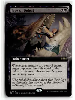 MAGIC TG: Commander: Tarkir: Dragonstorm #67 Jaws of Defeat (Extended Art)- .VO4 - Image 1