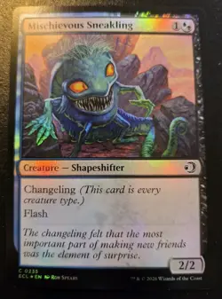 Mischievous Sneakling 0235 Foil Common Lorwyn Eclipsed Magic: The Gathering - Image 1