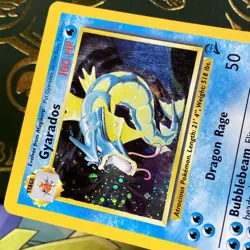 Gyarados 007/130 Base Set 2 Holo Pokemon TCG WOTC Vintage LP - Image 4