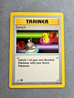 Switch Trainer [1st Edition] Base Set #95/102 1999 Pokemon - Image 1