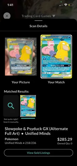 Pokemon Slowpoke & Psyduck GX TAG TEAM Alternative Full Art Holo - Image 3