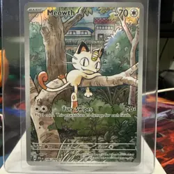 Pokemon Meowth 106/094 – Phantasmal Flames – English IR (Illustration Rare) - Image 1