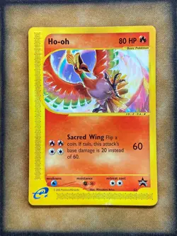 Pokemon Ho-oh #52 Black Star Promo DAMAGED - Image 1
