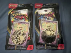 Pokemon TCG PHANTASMAL FLAMES WHIMSICOTT Sealed Blister Packs Checklane Lot of 2 - Image 2