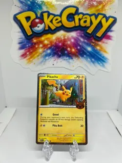 Pokemon TCG Pikachu 18/91 Cosmos Common Halloween Trick Or Trade 2024 NM - Image 1