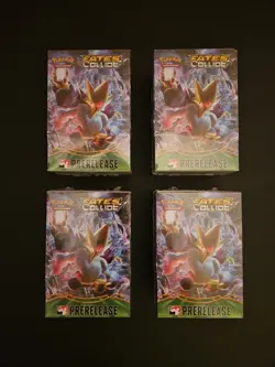 Four 2016 Pokemon XY Fates Collide Prerelease Kits Factory Sealed RARE 820650831775 - Image 1