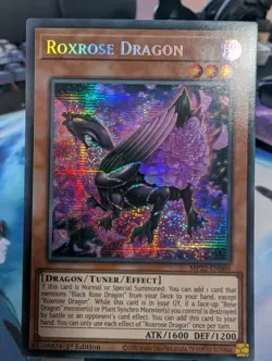 YuGiOh! Roxrose Dragon MP22-EN060 Secret Rare 1st Ed - Image 1