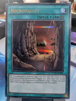 YuGiOh! Necrovalley DUSA-EN050 Ultra Rare 1st Ed - Image 1