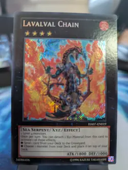 YuGiOh! Lavalval Chain HA07-EN019 Secret Rare 1st Ed - Image 1